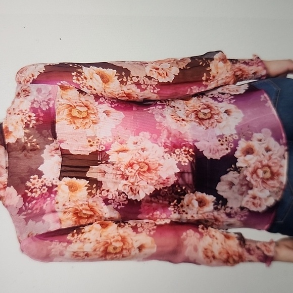 JOHNNY WAS CARINA SILK BLOUSE SIZE L - Picture 3 of 6